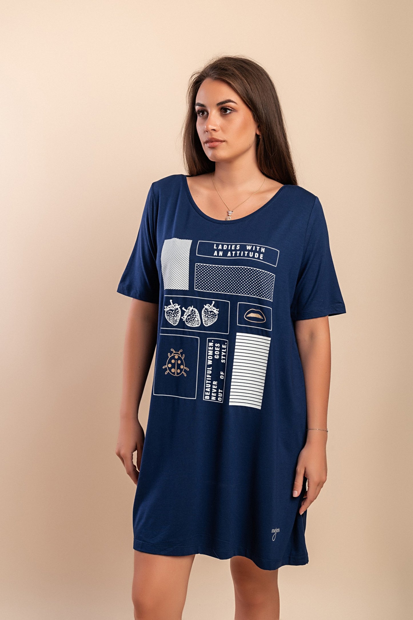 Tunica stampata, nera