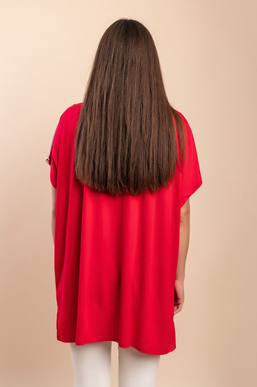 Tunica stampata, rossa