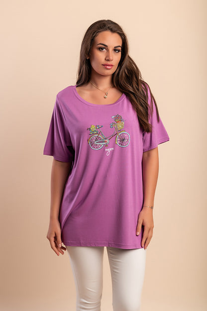 T-shirt stampata, nera