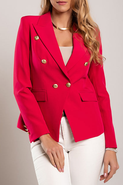 Blazer con scollo classico Caorla, fucsia