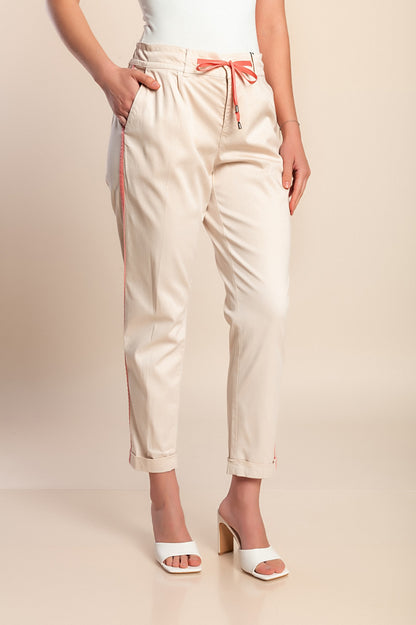 Pantaloni lunghi, crema