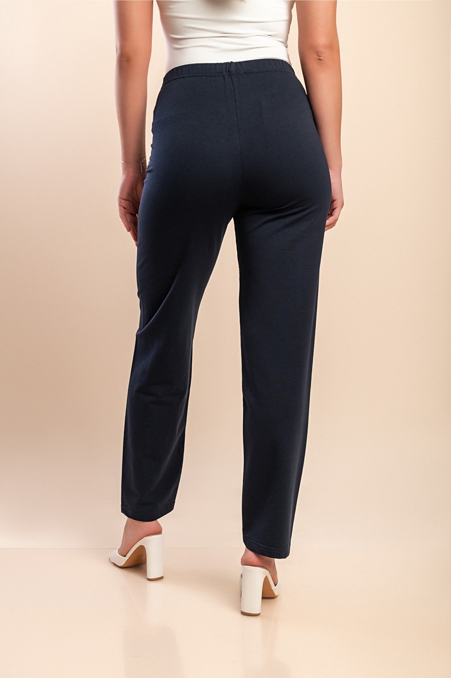 Pantaloni di cotone, blu scuro