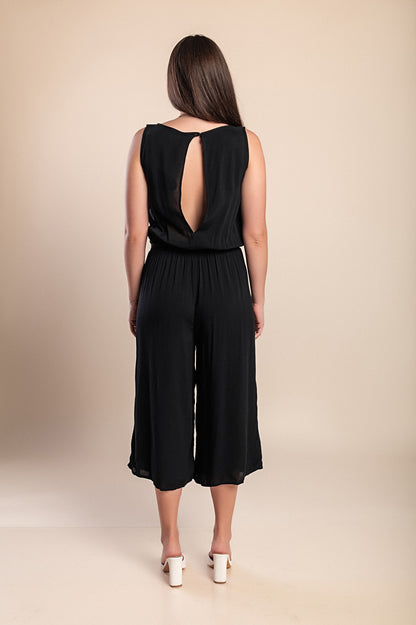 Tuta senza maniche, nera