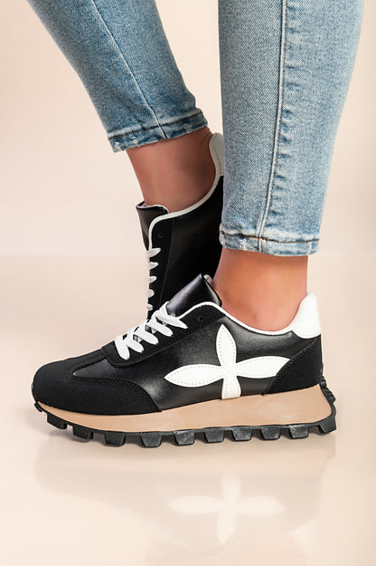 Sneakers alla moda, colore nero