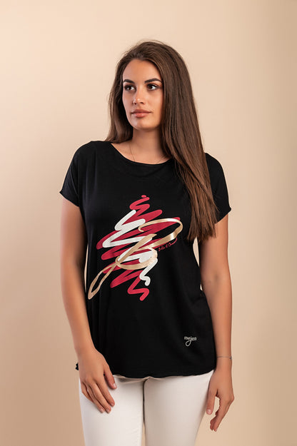 T-shirt stampata, bianca