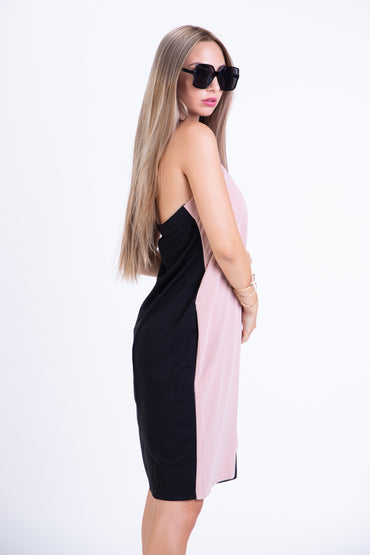 VESTITO CON COLLETO ALL'AMERICANA MAXWELL, NERO
