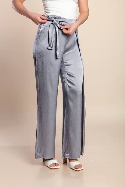 Pantaloni lunghi eleganti, grigio chiaro